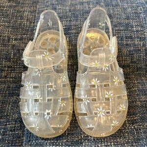 Baby Gap Toddler Daisy Print Fisherman Jelly Sandal Clear